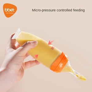 Babi Elephant Anti-asfixia silicona arroz pasta botella cuchara recién nacido Anti-flatulencia comida suplementaria cuchara para bebés - Product Image 5
