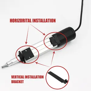 -Linear antrieb 12V/24V Elektrischer Micro Silent 50-200mm 10-100N 10KG Mikro motor Kleines Volumen Geräuscharmer 12V Linear antrieb <2A