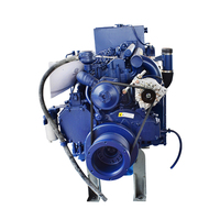 Moteur diesel marin Weichai WP6C185-21 4 temps 9L multicylindres, démarrage électrique, boîte de vitesses, pompe à eau de mer, haute productivité