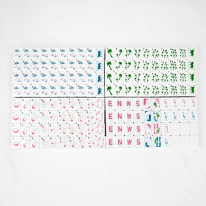 Set Mahjong Americano a Tema Spiaggia con Design di Palme e Ombrelloni Costieri, Tessere Complete, Gioco da Tavolo, Regalo per Serate di Gioco - Product Image 2