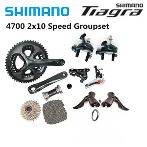 Shimano Tiagra 4700 route 165/170/172.5/175mm 50-34T 52-36T vélo Fullset 2x10 vitesses groupe levier de vitesse frein Cassette chaîne