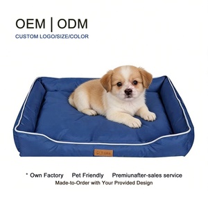 เตียงสุนัขทรงสี่เหลี่ยมผ้า Oxford ระบายความร้อน สไตล์มินิมอล ทนทานต่อการฉีกขาด กันน้ำ กันกัด ลดราคาพิเศษทุกฤดู - Product Image 1