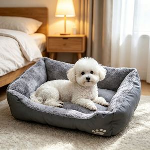 Pet Bed Luxury Modern Solid Warm Pet Bed Sofa Dogs <b>Cats</b> Small Animals Oxford Cloth Anti-Slip Plush PP Cotton Sponge - Product Image 3