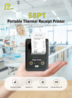 Printer Thermal Portabel 2 inci 58 - 80mm untuk Kasir, Nirkabel, untuk Usaha Kecil dan Pusat Perbelanjaan
