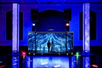 Écran LED portable pour mur vidéo, support de table de DJ, façade P1.95 P2.6 P3.91, pliable et mobile sur roulettes