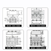 Nouveau pont redresseur triphasé MDS100A1600V pour machine à souder à module de diodes 200A 300A 500A 600A