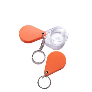 Katlanır anahtarlık büyüteç yaşlı okuma yardım aracı plastik hediye Charms anahtar zincirleri tutucu aksesuarları anahtarlık - Product Image 1