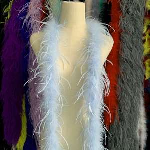 Plumas de Avestruz Boa de 10-15 cm, 1 Capa, 49 Colores, para Disfraces, Naturales, Teñidas, de Primera Calidad, para Mujeres, Carnavales, Festivales y Fiestas - Product Image 5