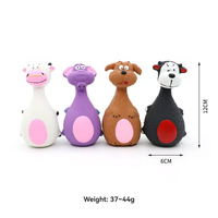 Vente flash Jouets à mâcher pour chiens Meow Pet Dog Play amusants résistants aux morsures en TPR Latex Jouets à mâcher pour chiots interactifs d'intérieur qui couinent