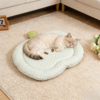 Tapis pour animaux de compagnie en forme de fruits mignons (Pomme, Poire, Pêche) – Lit pour chien doux et rafraîchissant, respirant et lavable pour l'été – Coussin pour animaux de compagnie de petite et grande taille, chiens et chats