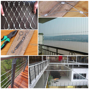 19 pièces, Kits de garde-corps de câble de jardin, vis à œil de tire-bouchon en acier inoxydable enduit de PVC de 15m/50 pieds, tendeur de fil de tendeur - Product Image 6