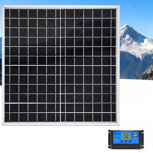 <b>Solar</b> Panel Kit 12W 12V Monocrystalline With <b>Charge</b> <b>Controller</b> For RV Boat Camping - Product Image 2