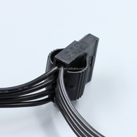 Cable divisor de fuente de alimentación de 6 pines a 4 pines grandes, totalmente modular, 1 a 4, para la serie RM X, paquete de 4, 750 mm, cable de alimentación para PC, OEM