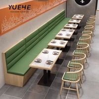 Banquettes de restaurant en bois en forme de U meubles de siège de restaurant de café banquette ronde canapé sièges banc de canapé de restaurant