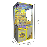 Machine à griffes à monnayeur personnalisée OEM/ODM avec matériaux métalliques et acryliques, prise en charge de plusieurs modes de paiement pour la vente en gros