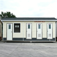 Toilettes portables d'extérieur en plastique, étanches, pour le camping et le tourisme, avec panneau sandwich, design moderne et durable