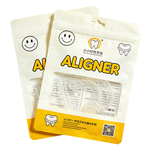 <span class=keywords><strong>Bolsas</strong></span> de Mylar Transparentes para Alineadores Dentales, con Cierre Hermético, Impresión Personalizada, para Clínicas - Product Image 2