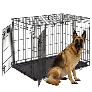 Puerta de alambre aprobada por la aerolínea portátil Pet Puppy Kennel Dog Travel Cage Crate - Product Image 2