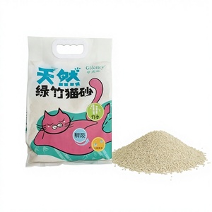 Litière <span class=keywords><strong>pour</strong></span> <span class=keywords><strong>chat</strong></span> en tapioca de bambou 5 kg, anti-insectes, antibactérienne, désodorisante, faible teneur en poussière, granulaire, agglomération rapide, biodégradable, vente en gros - Product Image 1