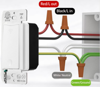Interrupteur intelligent WiFi Hooanke homologué ETL, prend en charge OEM/ODM, usine source, installation facile, garantie d'un an.