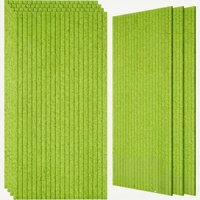 Panneau acoustique de 9 mm d'épaisseur, 1,22 m x 2,44 m, panneaux muraux décoratifs en fibre de polyester absorbant le son, isolation acoustique