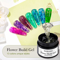 Extension d'ongles Gel UV Marque privée Constructeur de fleurs Vernis Gel UV