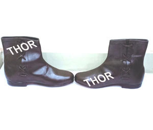 รองเท้าหนังสีน้ำตาลยุคกลางสำหรับชุดเกราะ - Product Image 3