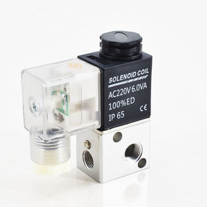 3V1-06 Vanne pneumatique à contrôle micro directionnel 1/8 pouces 3/2 voies Mini solénoïde AC220V DC24V AC110V DC12V 3V1-06 Valve - Product Image 2