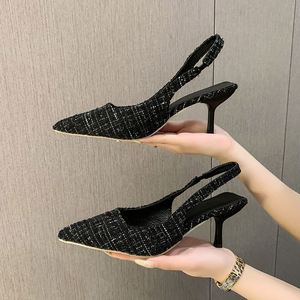 Escarpins élégants à bout pointu pour femmes, sandales sexy à talon aiguille avec bride cheville, <span class=keywords><strong>chaussures</strong></span> habillées pour <span class=keywords><strong>mariage</strong></span> et soirée - Product Image 2