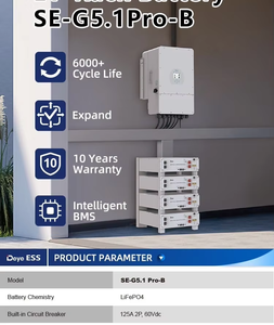 Batería de Almacenamiento Solar Deye SE-G5.1Pro-B LiFePO4 100Ah 51.2V 327kWh, la Más Vendida, 6000 Ciclos, Garantía de 5 Años para Uso Residencial - Product Image 6