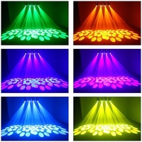 2 Pcs100W Beam Moving Head Light avec LED Ring RGB Full-colour Three-in-1 Moving Head Light for Dj Disco Bar Party