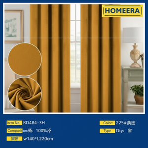 Tende da arredamento in poliestere marrone 140x228cm con 8 occhielli mantovane per categoria - Product Image 1