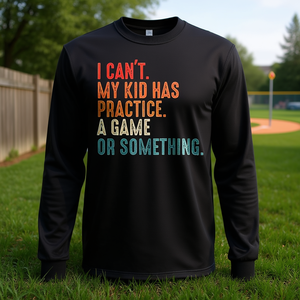 Camiseta de Béisbol de Manga Larga para Niños 'No puedo, mi hijo tiene práctica o un juego' - Producto Promocional - Product Image 3