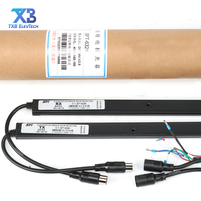 Saifute SFT-632K Elevator Door Sensor, Stainless Steel Infrared Anti-Pinch Device, Yong-Ta Compatible Elevator Parts