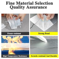 Ruban d'étanchéité en butyl haute viscosité avec feuille d'aluminium auto-adhésif pour l'étanchéité du verre, du bois, du métal et du béton des toitures