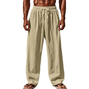 <span class=keywords><strong>Pantaloni</strong></span> da uomo alla moda <span class=keywords><strong>pantaloni</strong></span> da corsa per Fitness in cotone traspirante da palestra <span class=keywords><strong>pantaloni</strong></span> larghi da uomo di alta qualità a gamba dritta - Product Image 6