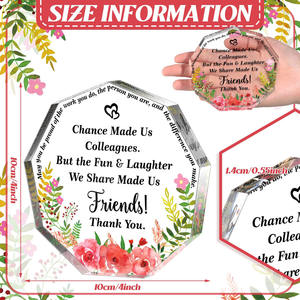 Decorazioni <span class=keywords><strong>di</strong></span> cristallo personalizzate e regali <span class=keywords><strong>di</strong></span> apprezzamento con stampa Laser con targa acrilica trasparente <span class=keywords><strong>di</strong></span> alta qualità - Product Image 4