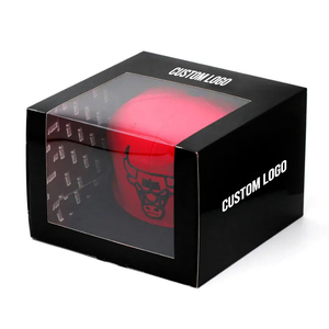 Caja de Cartón Personalizada con Logotipo para Sombreros de Vaquero, Gorras de Béisbol, con Ventana Transparente de PVC, Tendencia en Empaque - Product Image 1