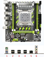 New X79-G Desktop Computer Motherboard 4xDDR3 Support Intel LGA2011 Processors with SATA 32GB Intel X79 Chipset for Desktop