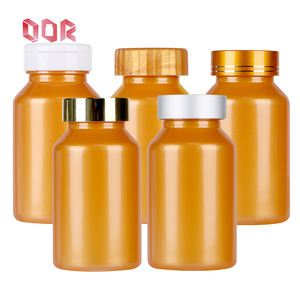 ขวดพลาสติกสำหรับอาหารเสริมแคปซูลวิตามินขนาด100มล. สีส้มสำหรับสัตว์เลี้ยงปรับแต่งได้ฝาปิดด้านบนเป็นโลหะ - Product Image 6