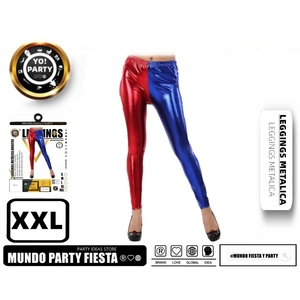 Leggings metallizzati #85060 a vita alta Sport Fitness Leggings traspirante Spandex tessuto stile Casual Logo One XL disponibile - Product Image 1
