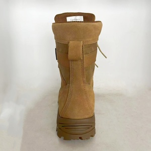 <span class=keywords><strong>Botas</strong></span> Tácticas de Cuero Marrón Coyote para <span class=keywords><strong>Martin</strong></span>, Diseño Impermeable para el Desierto con Cordones - Product Image 4