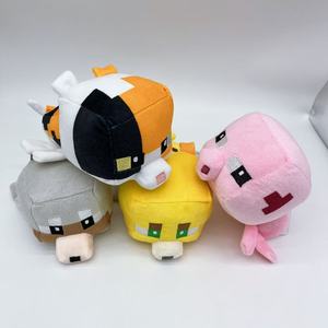 Juguetes de Peluche de <span class=keywords><strong>Minecraft</strong></span>, Steve, Alex, Zombie, Creeper, Araña, Cerdo, Vaca, Lobo, Enderman, Figuras de Peluche de 4, 8, 12, 22, 35 y 45 cm, Llaveros de Peluche - Product Image 3