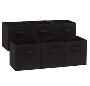 Cubes <span class=keywords><strong>de</strong></span> <span class=keywords><strong>rangement</strong></span> pliables bacs en tissu pliables organisateurs paniers d'organisation décoratifs pour étagères placard chambre - Product Image 1