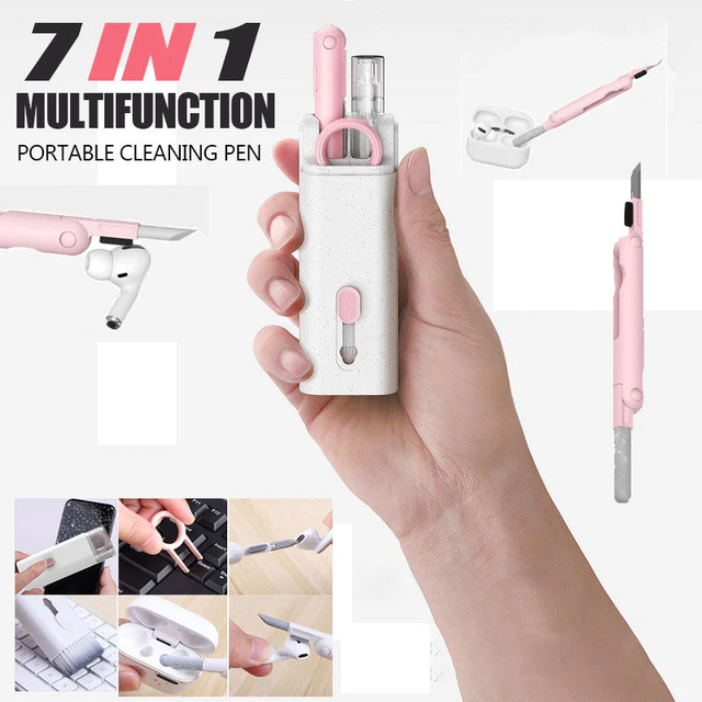 ZZhome Sin Shine 7-in-1 Electronics Keyboard Cleaner Brush Kit Microfiber Material for AirPods