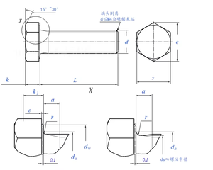 Pernos hexagonales de acero inoxidable 316, son pernos resistentes a ácidos y álcalis para equipos químicos. - Product Image 2