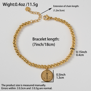 กำไลข้อมือสตรีสแตนเลสสตีล 316L ชุบทอง 18k ดีไซน์ดาวสุดฮิต ขายส่งจำนวนมาก - Product Image 6
