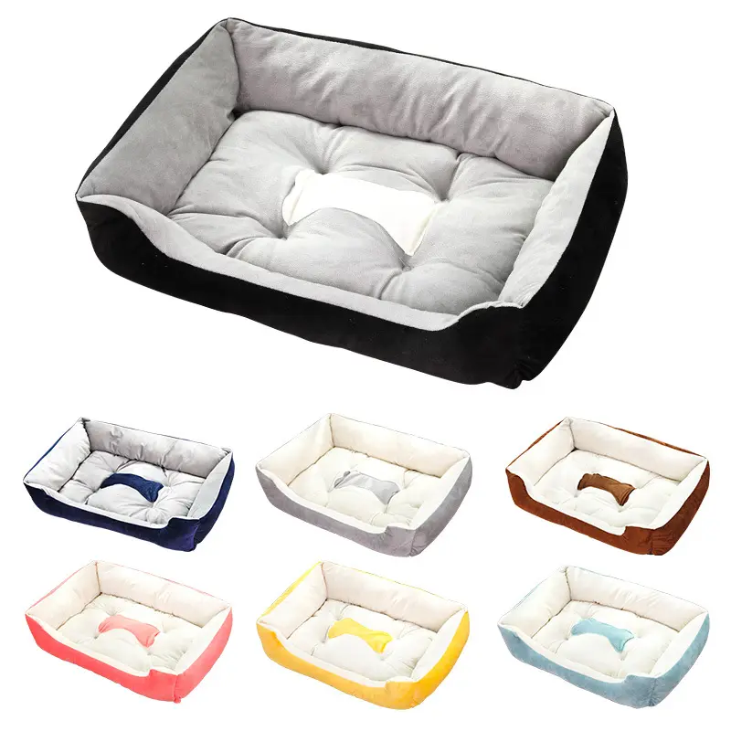 Dog kennel Pet Kennel Teddy Golden Retriever bed Comfortable soft kennel can be used all year round with mat