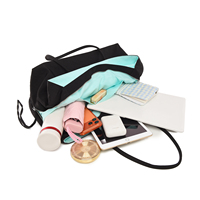 Sac à bandoulière grande capacité en nylon imperméable pour femme, sac à main de créateur avec cordon de serrage intérieur contrastant, sac de voyage et cabas