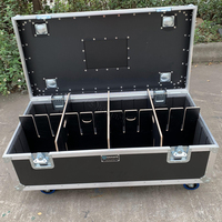 NOIR empilable Style Petit Grand Utilitaire Trunk Pack Cable Road Flight Cases avec Compartiments